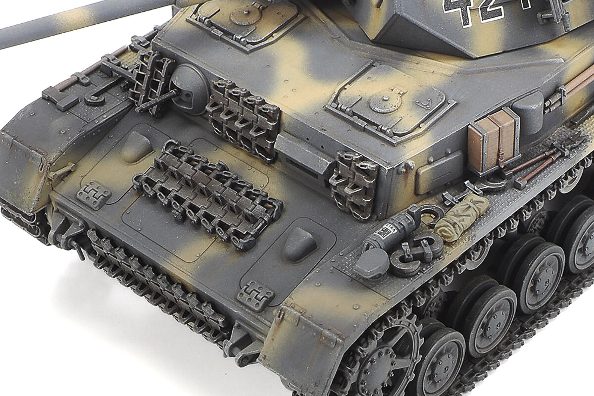 Tamiya - Panzerkampfwagen IV Ausf.G & Motorcycle Byggesæt - 1:35 - 25209