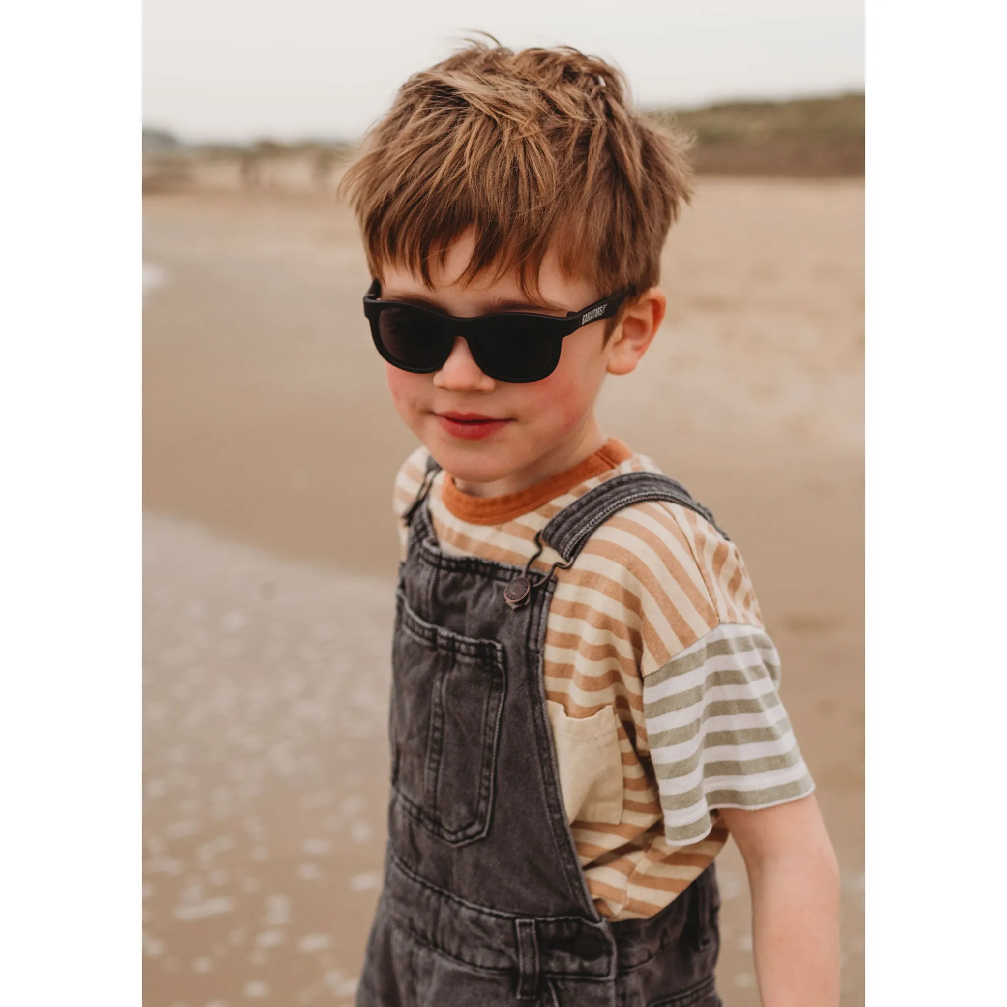 Babiators Lunette de Soleil Navigateur Noire 3-5ans