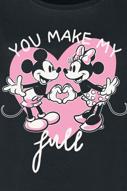 Mickey & Minnie Mouse - You Make My Heart Full | Mickey & Minnie Mouse T-Shirt Manches courtes