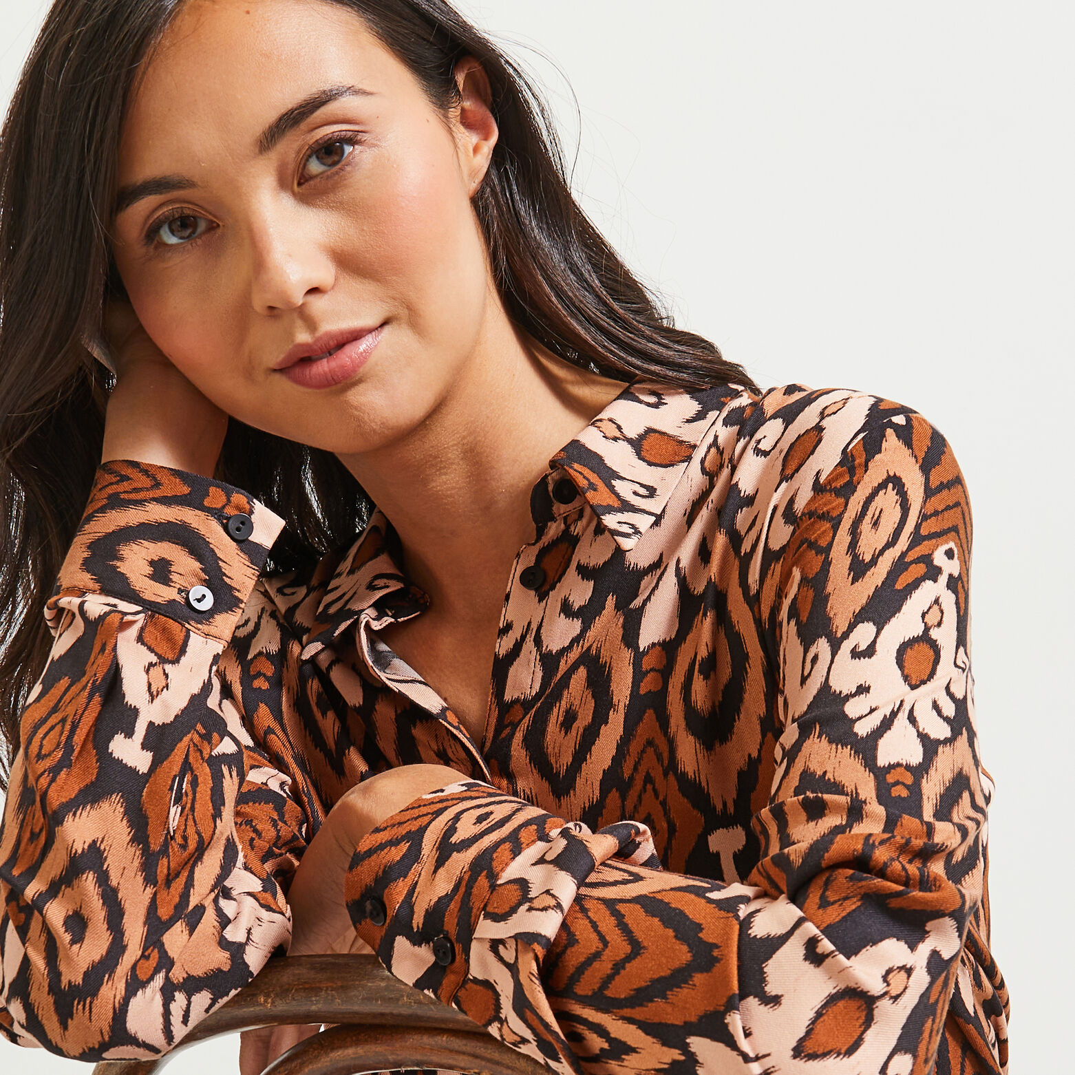 Chemise imprimée femme