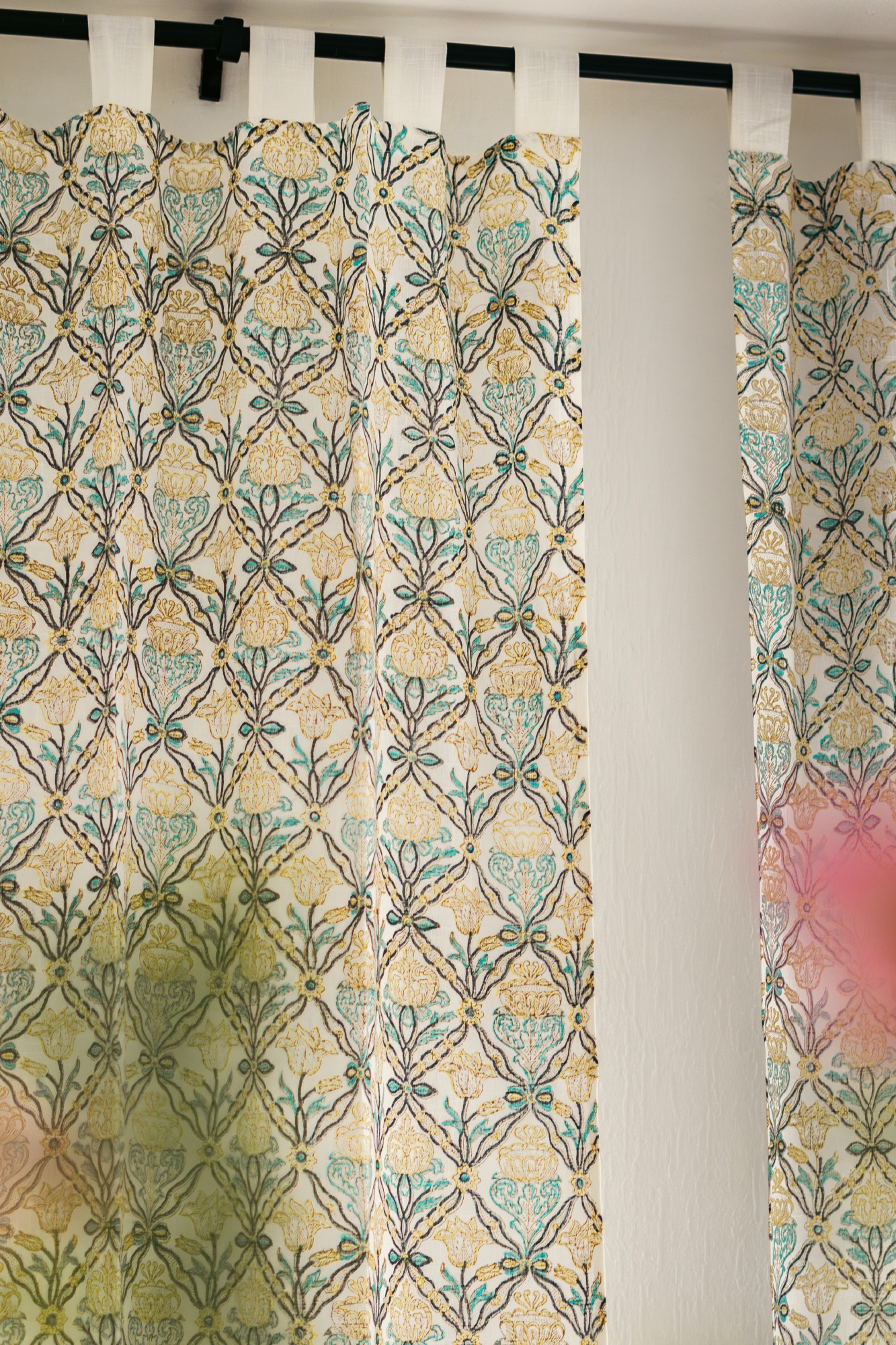 Vorhang aus Voile multicolor, H 220 cm, B 110 cm von fischer's lagerhaus