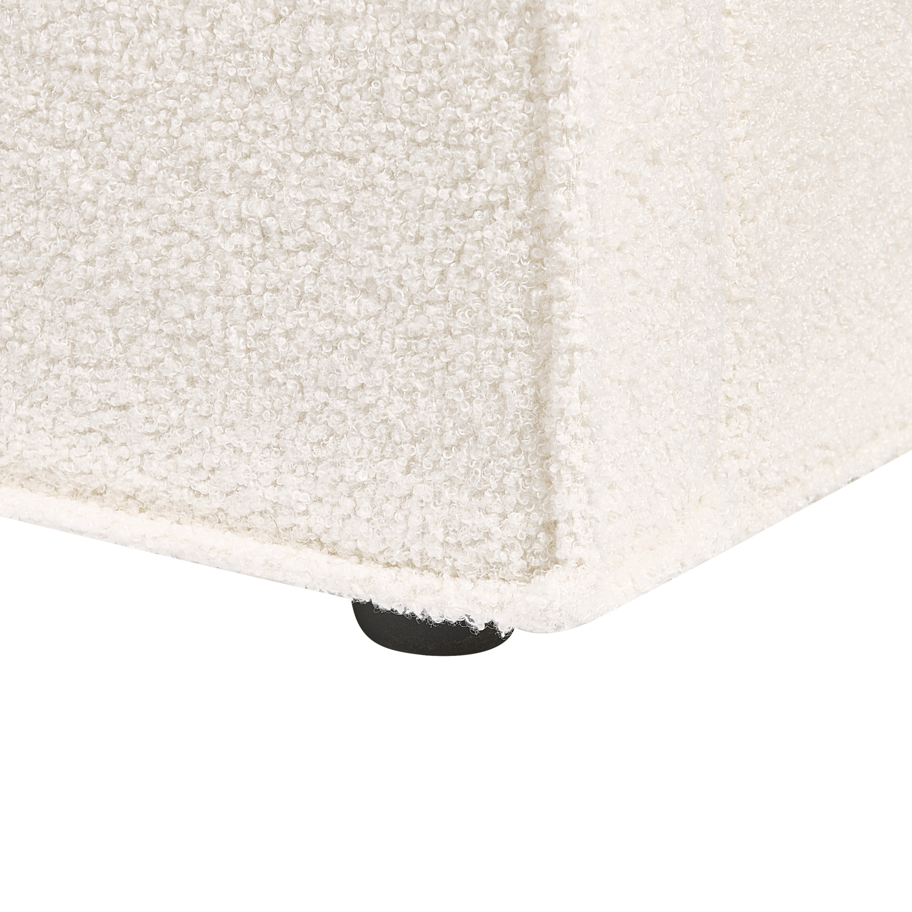 Beliani-MOISSAC-Tweepersoonsbed-Gebroken wit-180 x 200 cm-Polyester