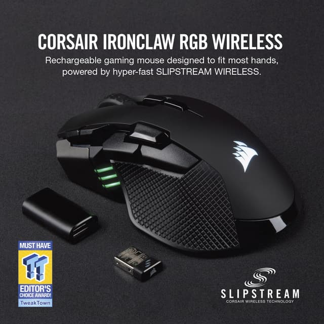 Corsair Ironclaw RGB trådløs gaming mus