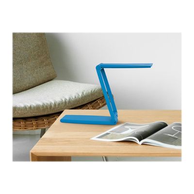 MaulZed - Lampe de bureau mobile LED - réglable - bleu clair