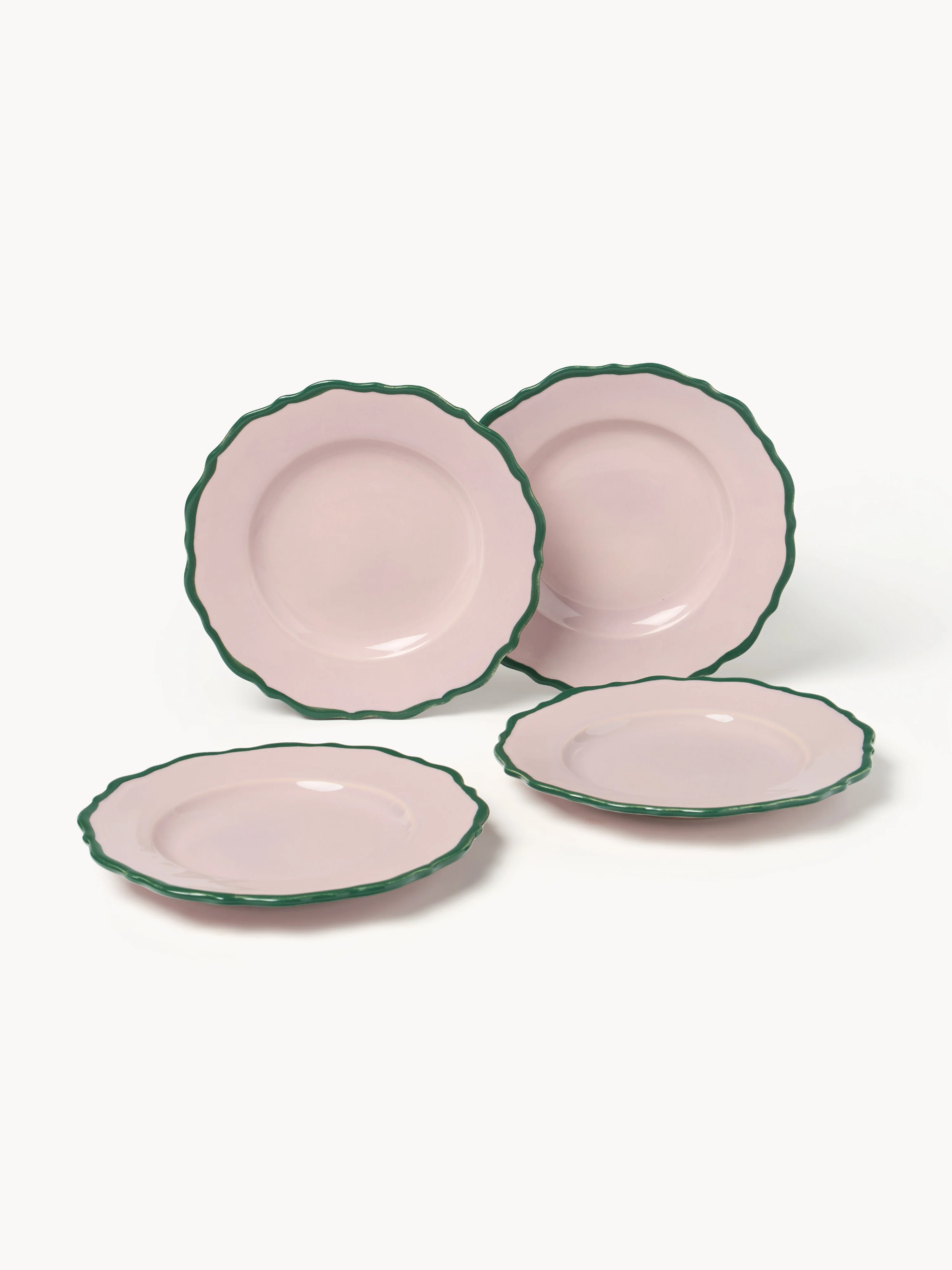 Ontbijtborden Crumble, 4 stuks LAVENDEL