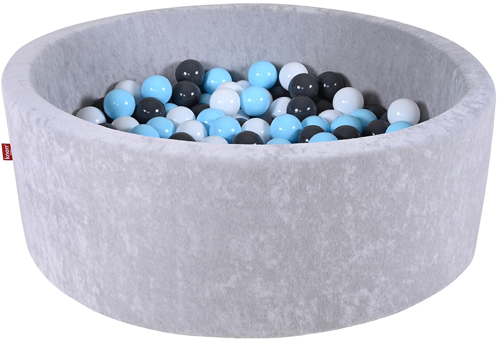 Knorrtoys® Bällebad »Soft, Grey« mit 300 Bällen  creme/Grey/lightBlue; Made in Europe