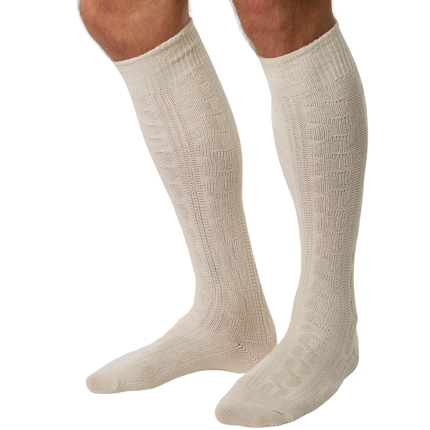tectake® Kniestrümpfe weiß