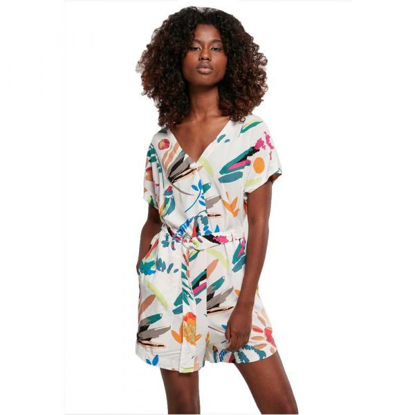 Urban Classics Viscose Romper Colorido S Mulher