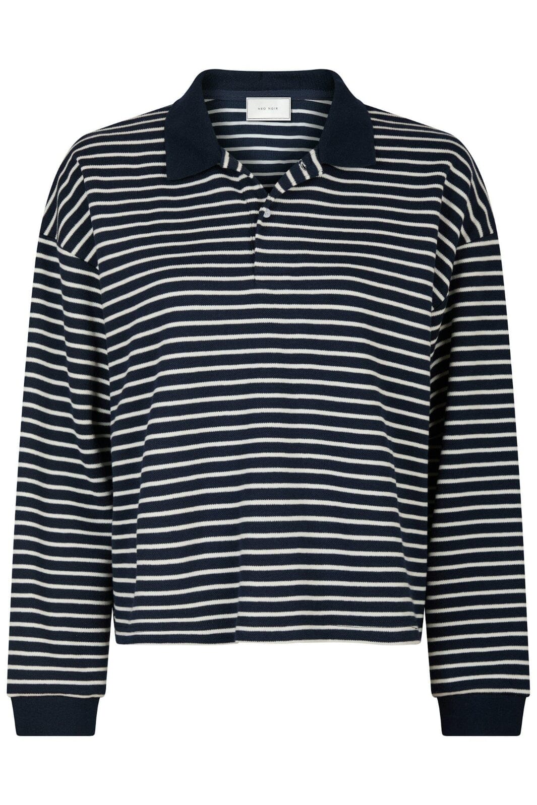 Neo Noir Sara Stripe Polo Blouse 163312