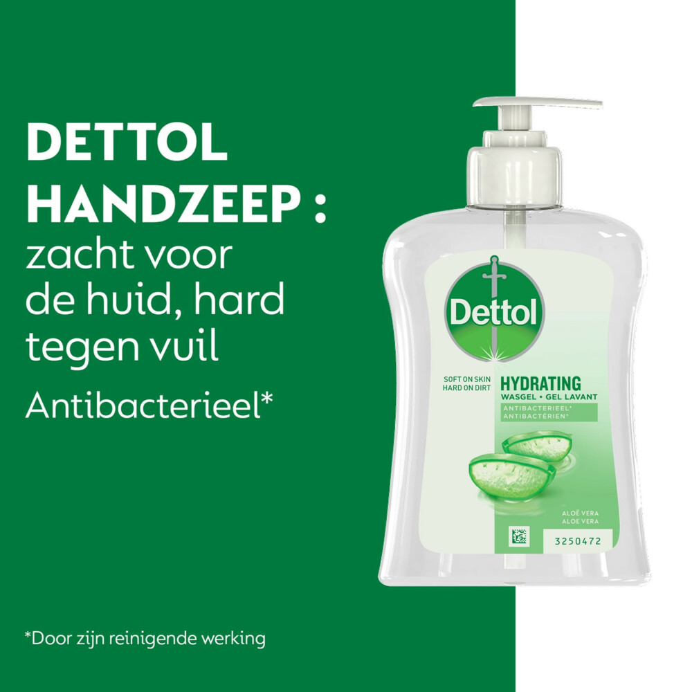 6x Dettol Handzeep Hydraterend Aloë Vera250 ml