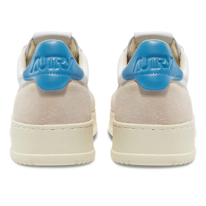 Autry Baskets Medalist Low Cuir/Suede | Bleu Clair