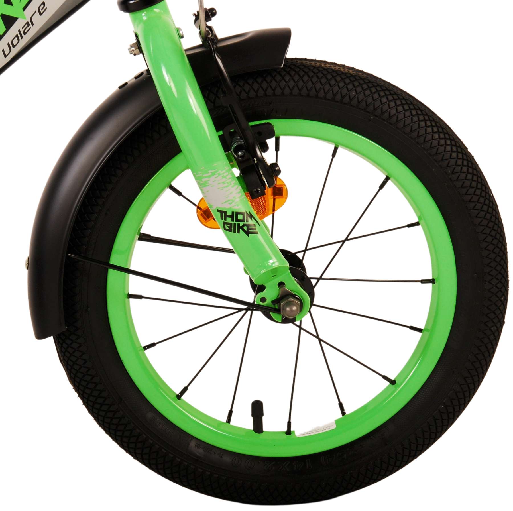 TPFSports Thombike Kinderfahrrad - Jungen - 14 Zoll - Rücktritt + Handbremse - Schwarz/Blau