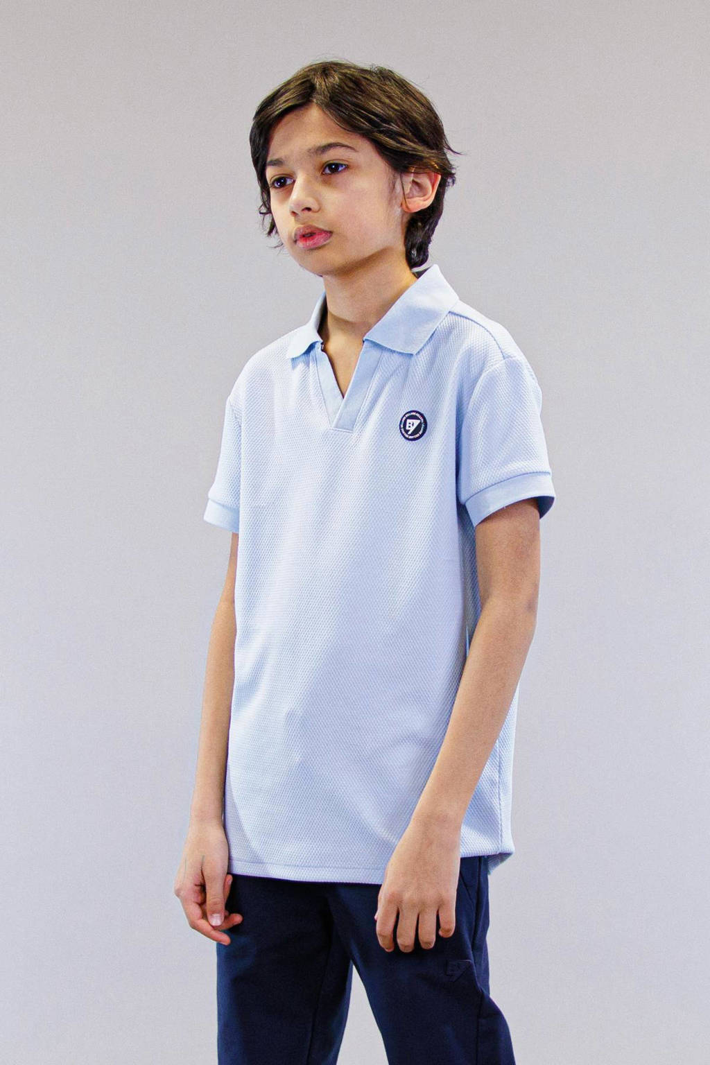 Bellaire polo zactblauw