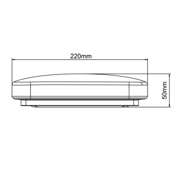 Brilliant plafondlamp Farica Starry 22x22cm 8W 930lm koel wit