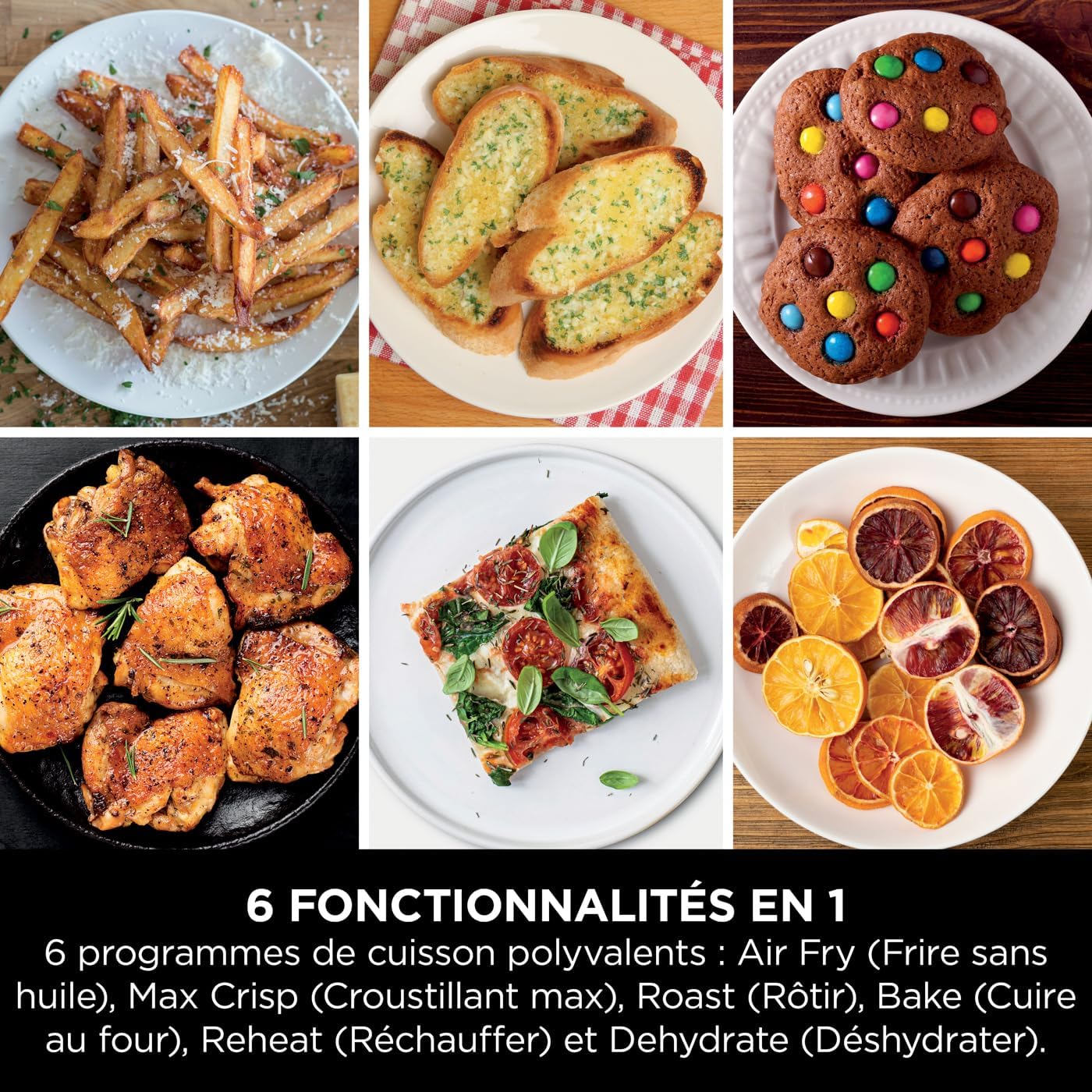 Ninja Double Stack Air-Fryer, Friteuse verticale sans huile à 2 tiroirs, 4 niveaux cuisson, 2 tiroirs et 2 grilles, design compact, capacité de 7,6L,