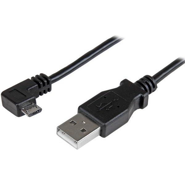 StarTech.com USBAUB2MRA câble USB USB 2.0 2 m USB A Micro-USB B 0,48 Gbit/s Noir