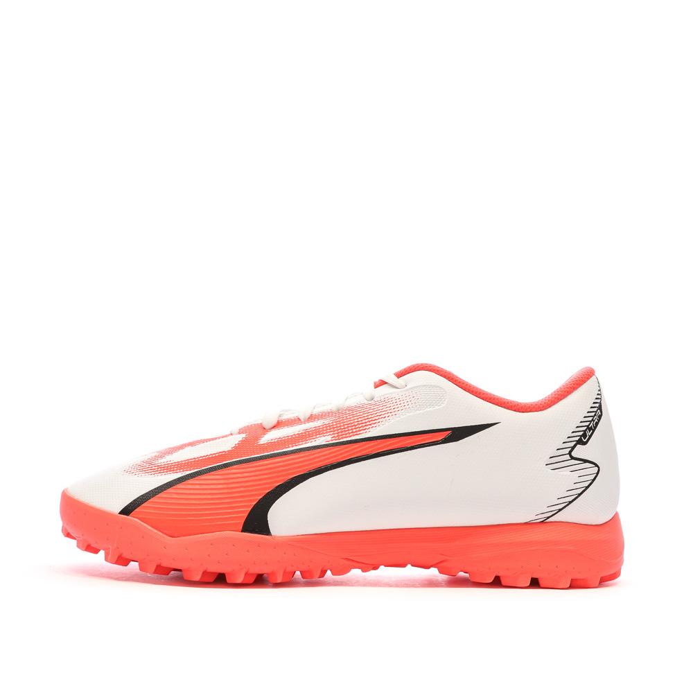 Puma Chaussures de Foot Blanc/Rose Homme Puma Ultra Play TT
