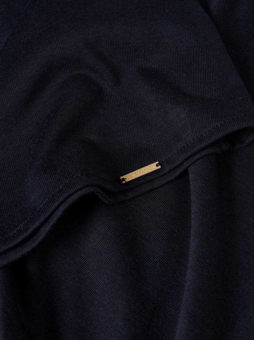 Vestido comprido de malha com liocel