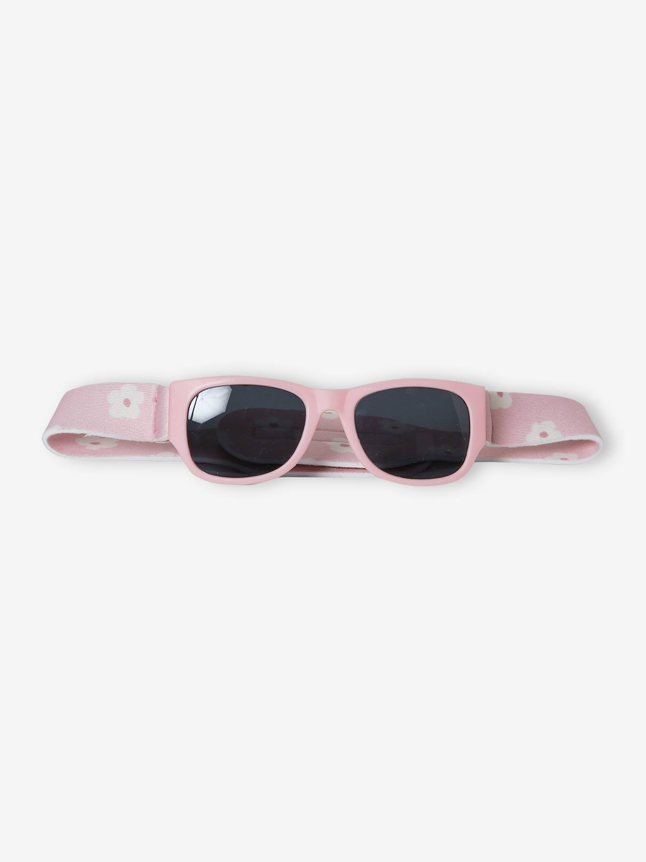 Óculos de sol com flor rosa para bebê menina