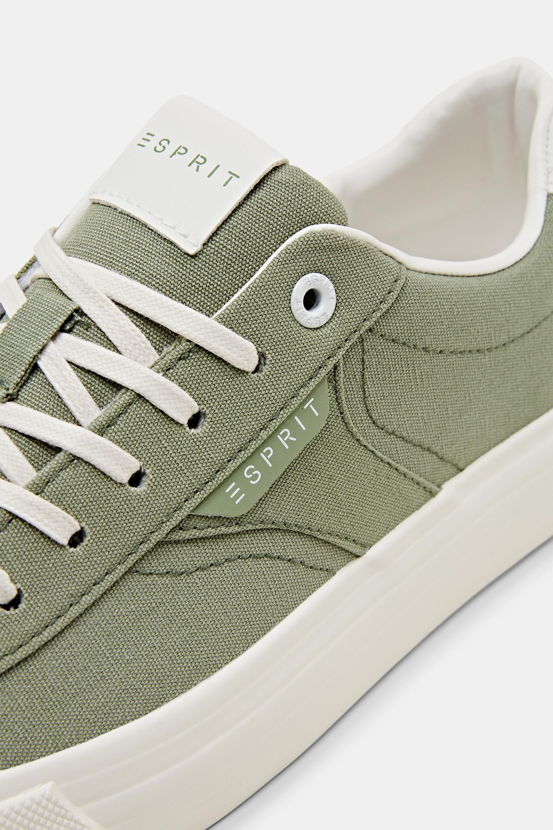Sneakers en toile dotées d’une semelle à plateau