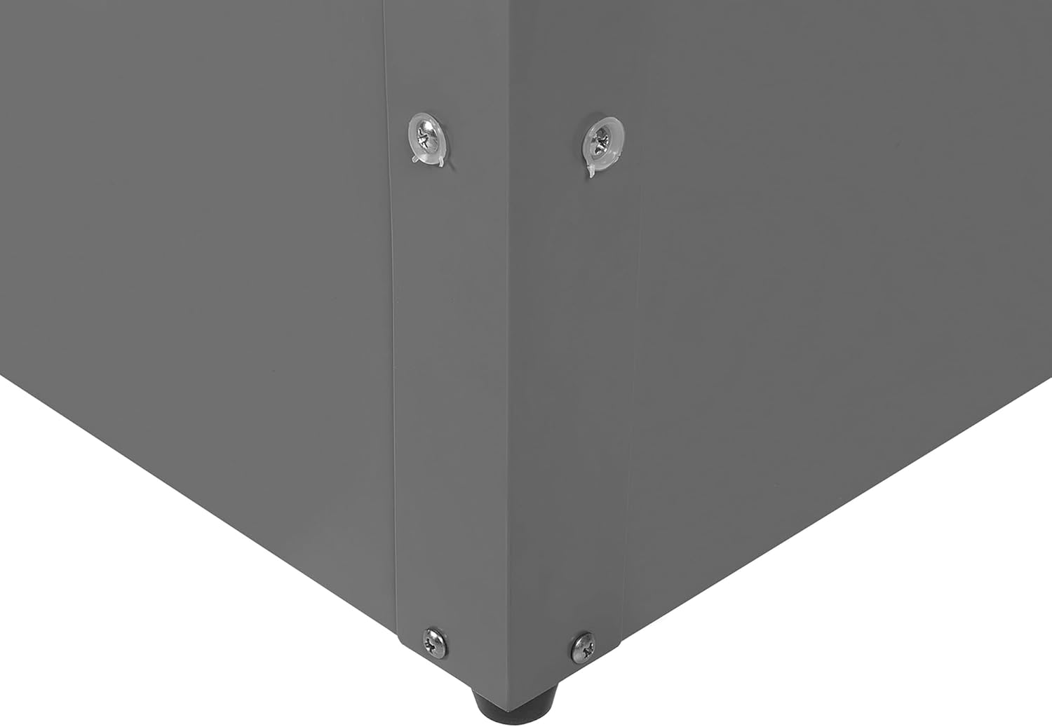Beliani Metall-Gartentruhe 300 l grau Kissenbox Auflagenbox für die Terrasse wasserdicht Aufbewahrungsbox Gartenbox Cebrosa