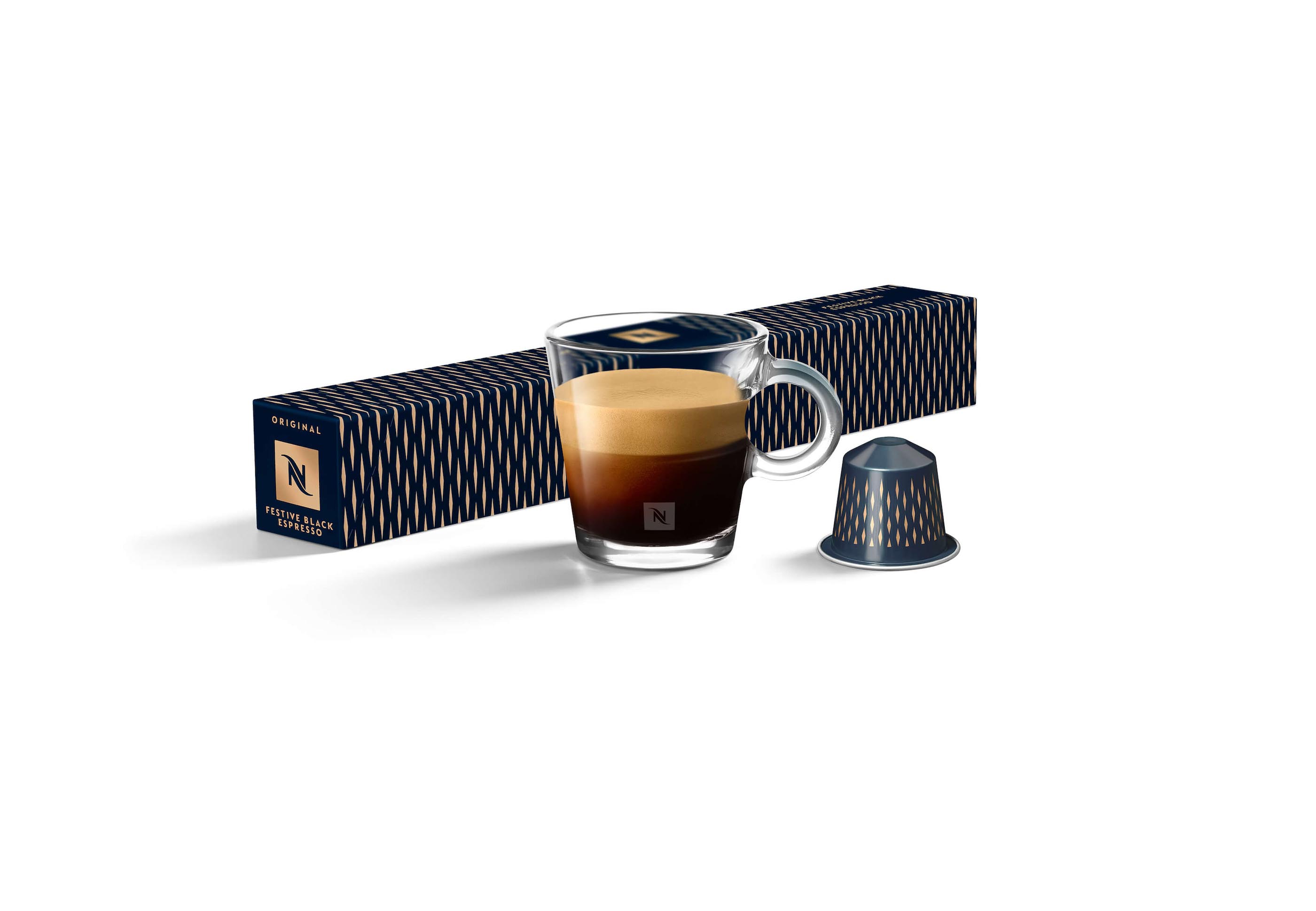 Cápsulas de café Vertuo Double Espresso Festive Black