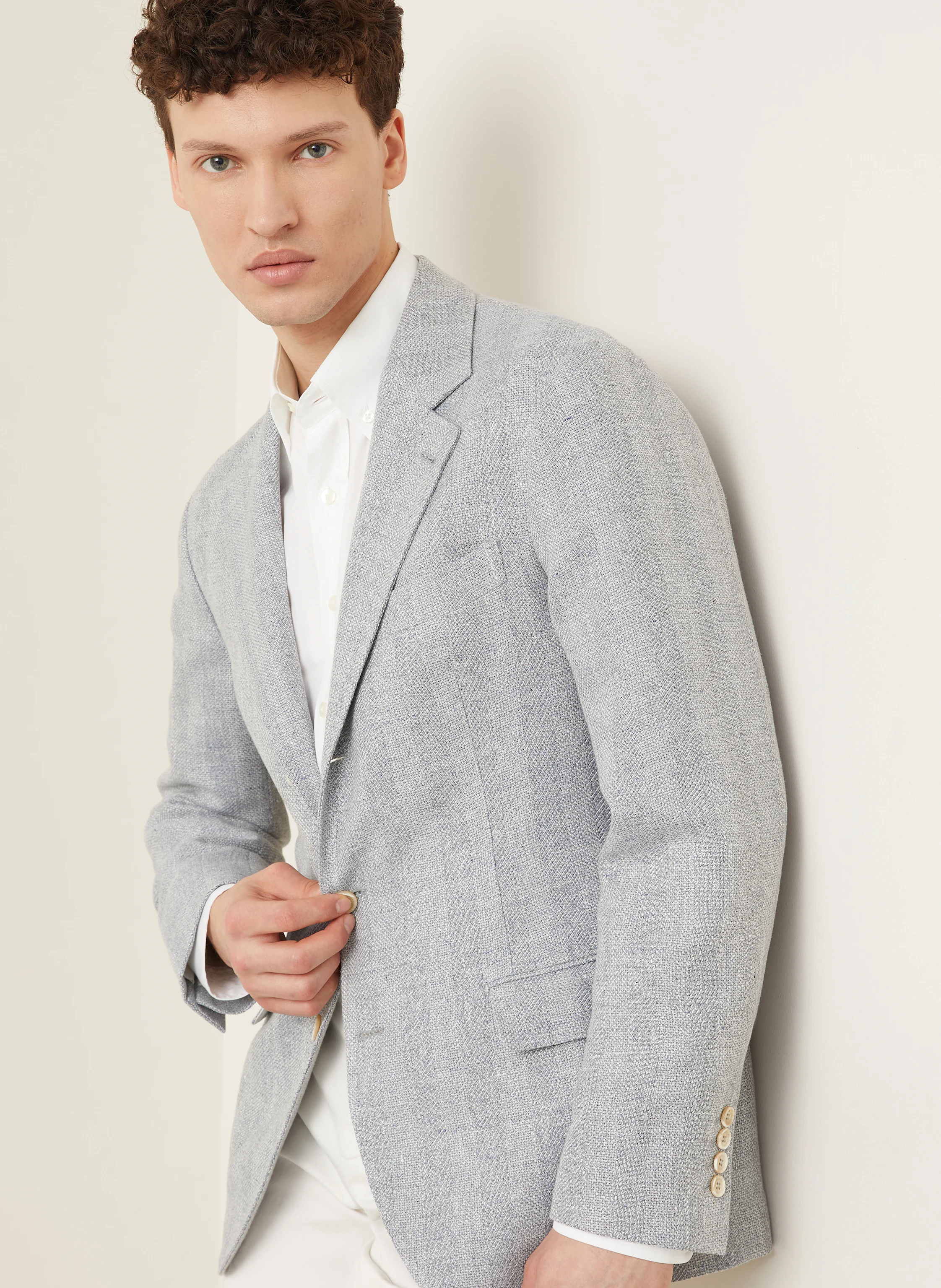 BRUNELLO CUCINELLI Sakko Slim Fit mit Leinen
