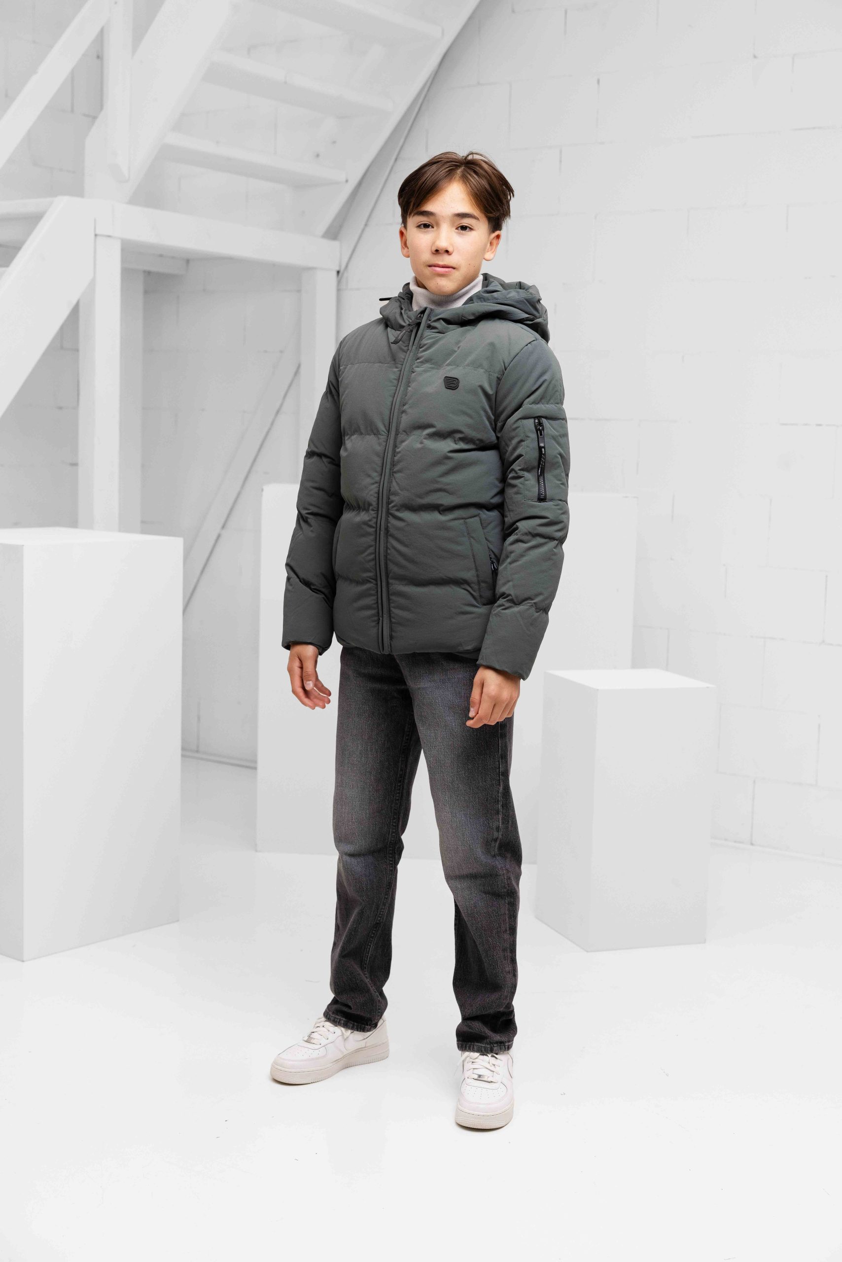 Ballin Amsterdam Puffer Winterjas Kids Groen