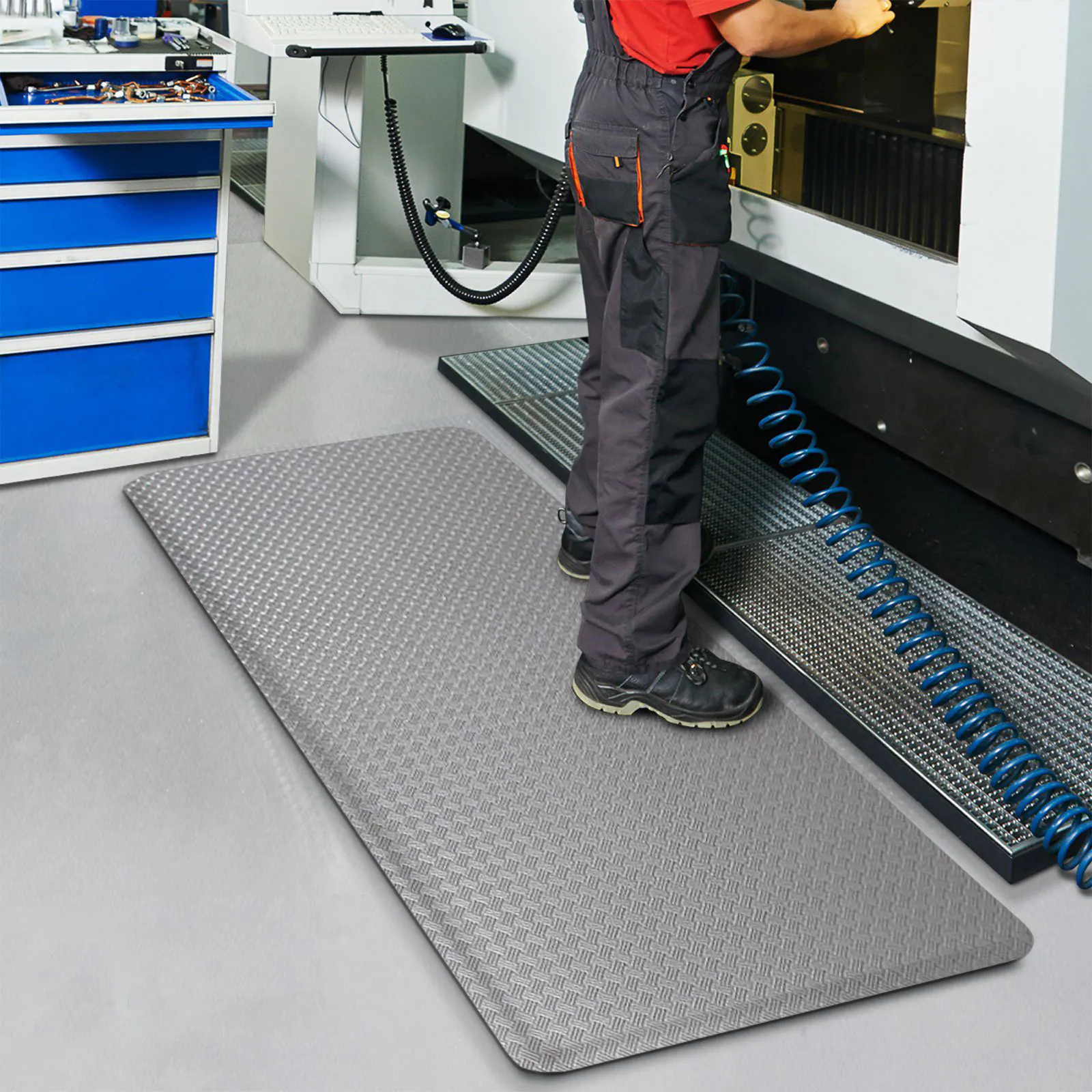etm Anti-Ermüdungsmatte | HeavyDuty TireTuff | Grau