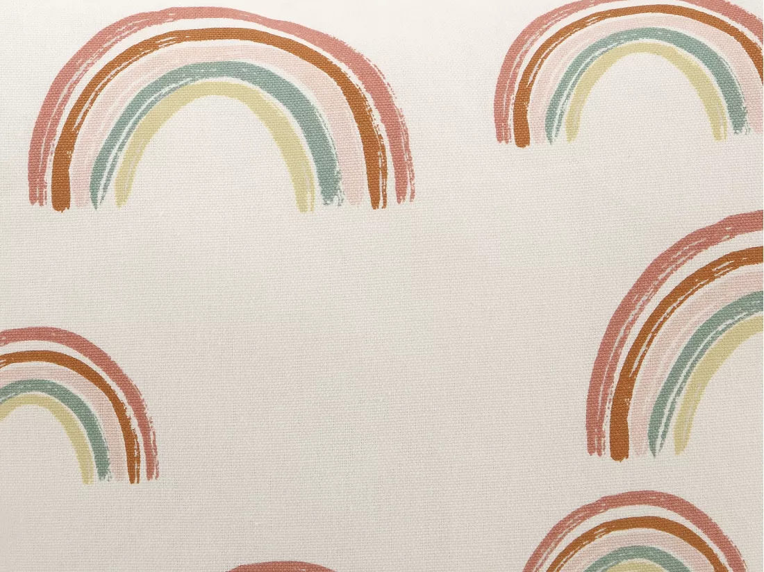 Lot de 2 coussins arc-en-ciel en coton - 45 x 45 cm - Multicolore - ARCHY
