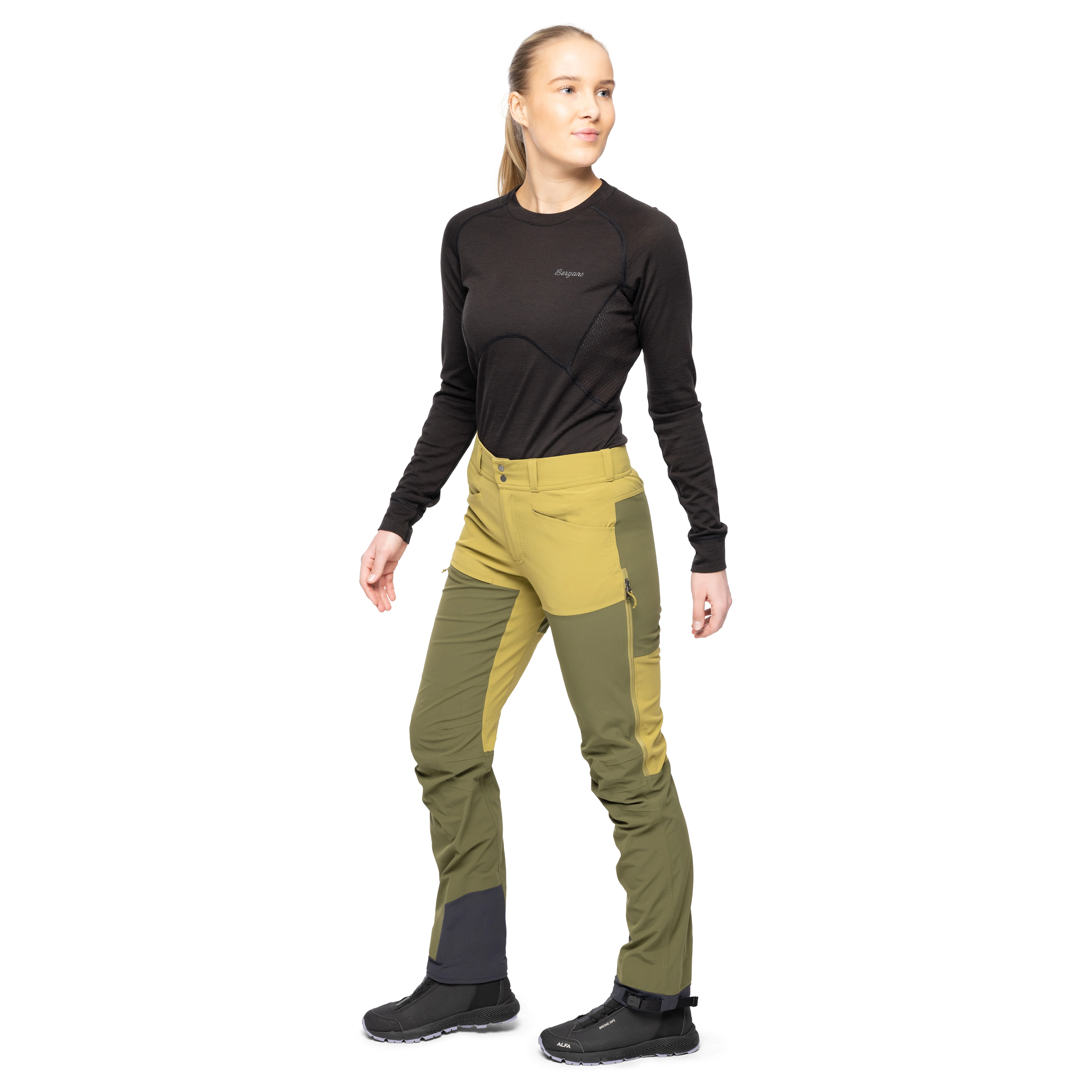 Bekkely Hybrid W Pants Olive Green / Dark Olive Green