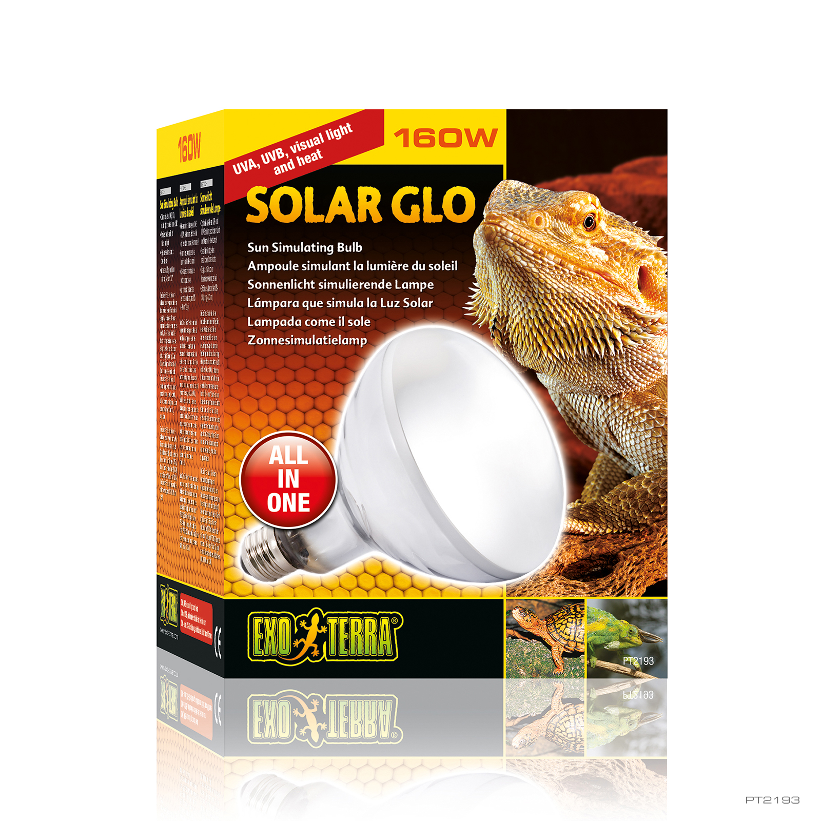 Lâmpada Exo Terra Solar Glo Mercury Vapor para Répteis, 160W