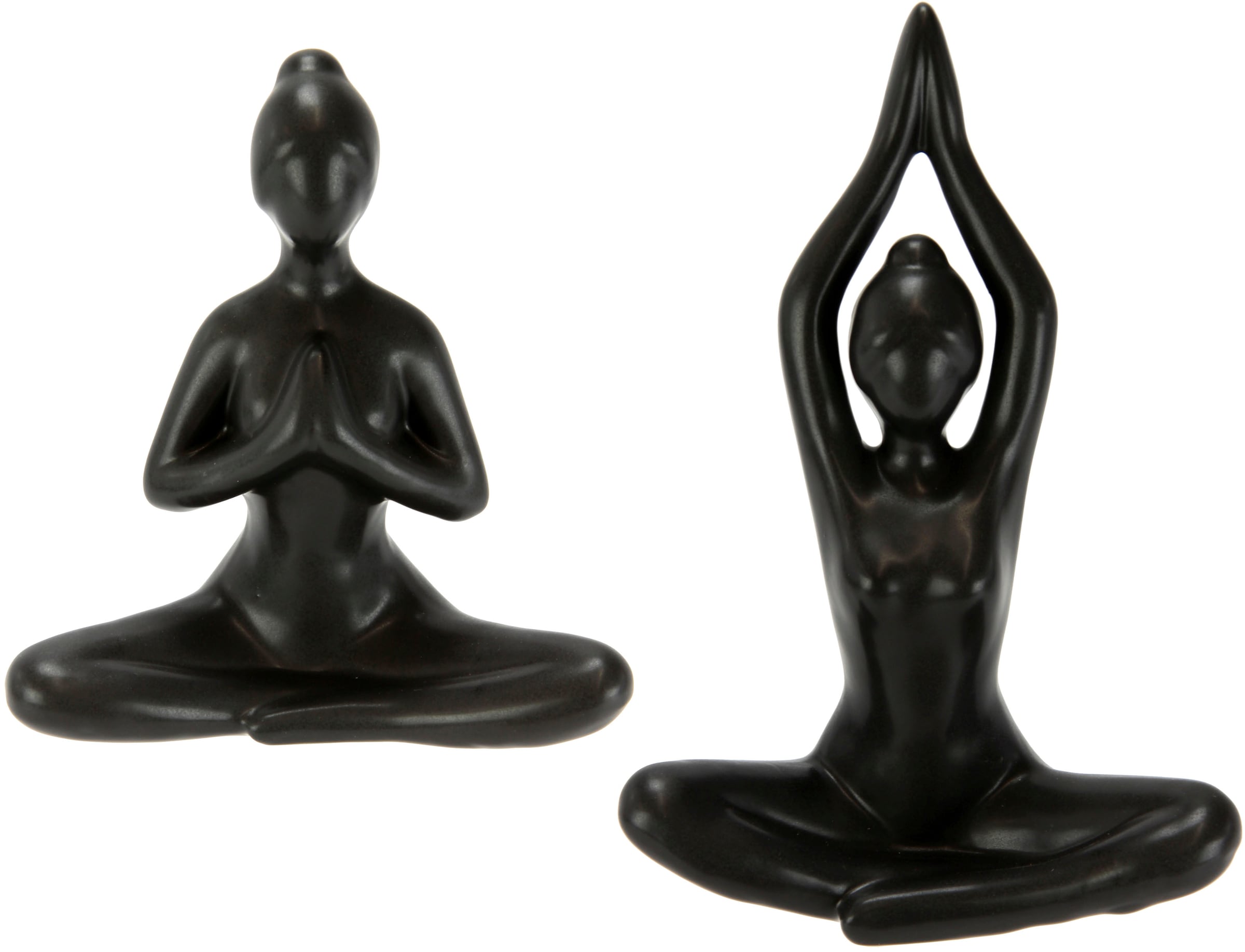 I.GE.A. Dekofigur »Yoga-Frau« 2er Set, Yogafigur, Yogaskulptur