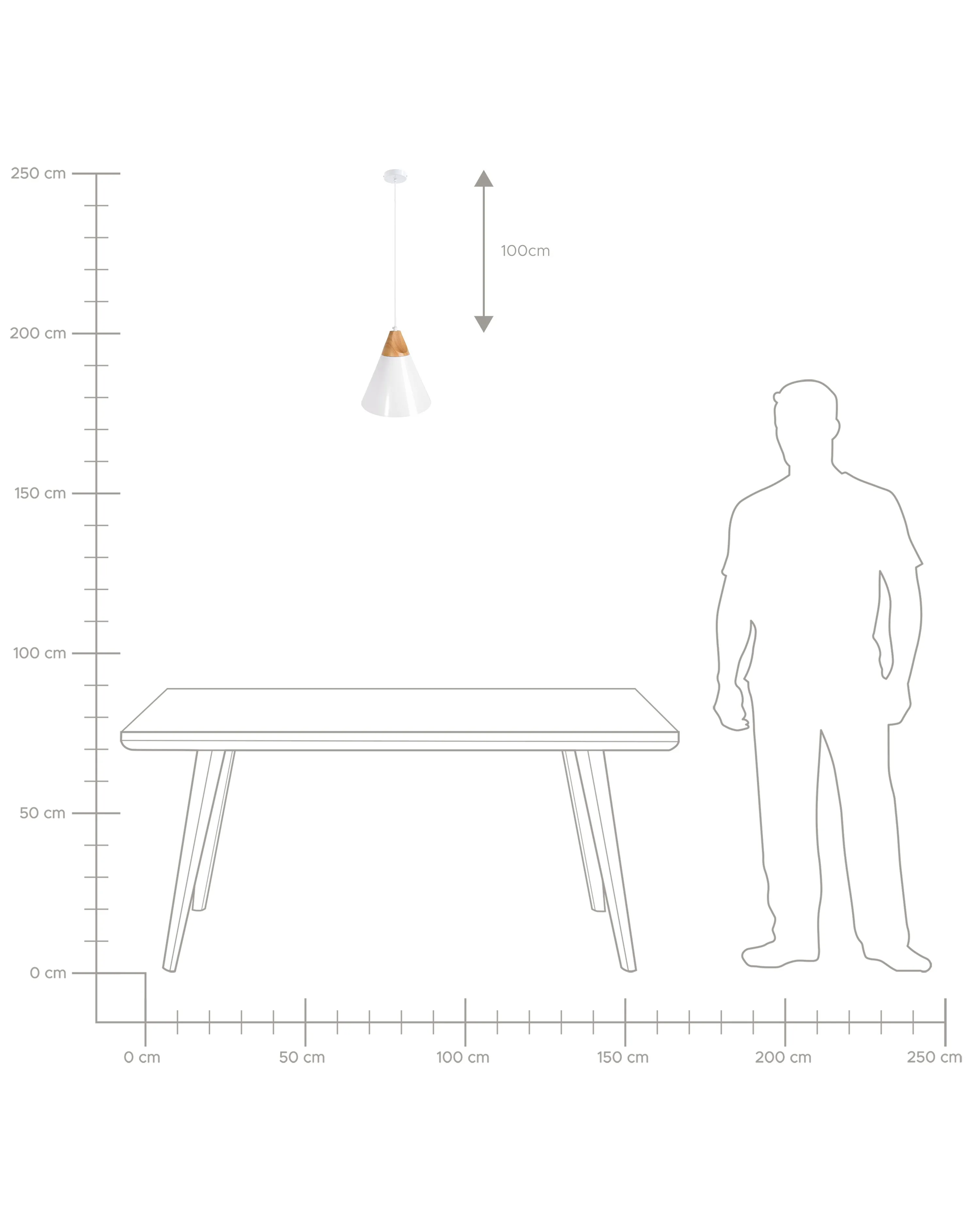 Hanglamp ALBANO Metaal Wit