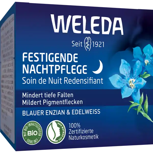 Festigende Nachtpflege Blauer Enzian & Edelweiss