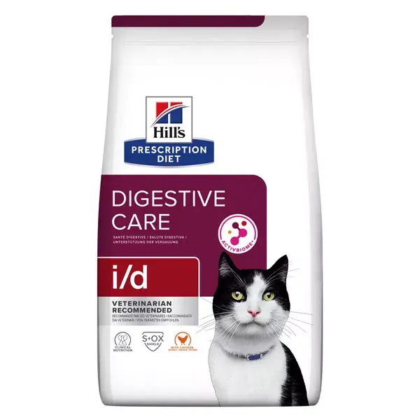 Croquetes de Frango Hill's Prescription Diet Feline I/D Digestive Care 1,5kg