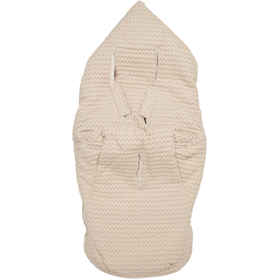 koeka Buggy Fußsack Plüsch Oslo SandKiesel