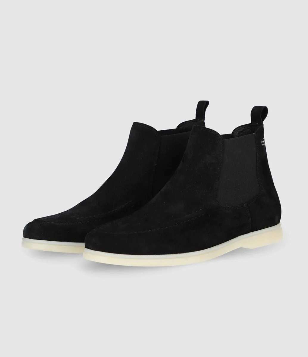 Bottine élastique suede noir OMAHA