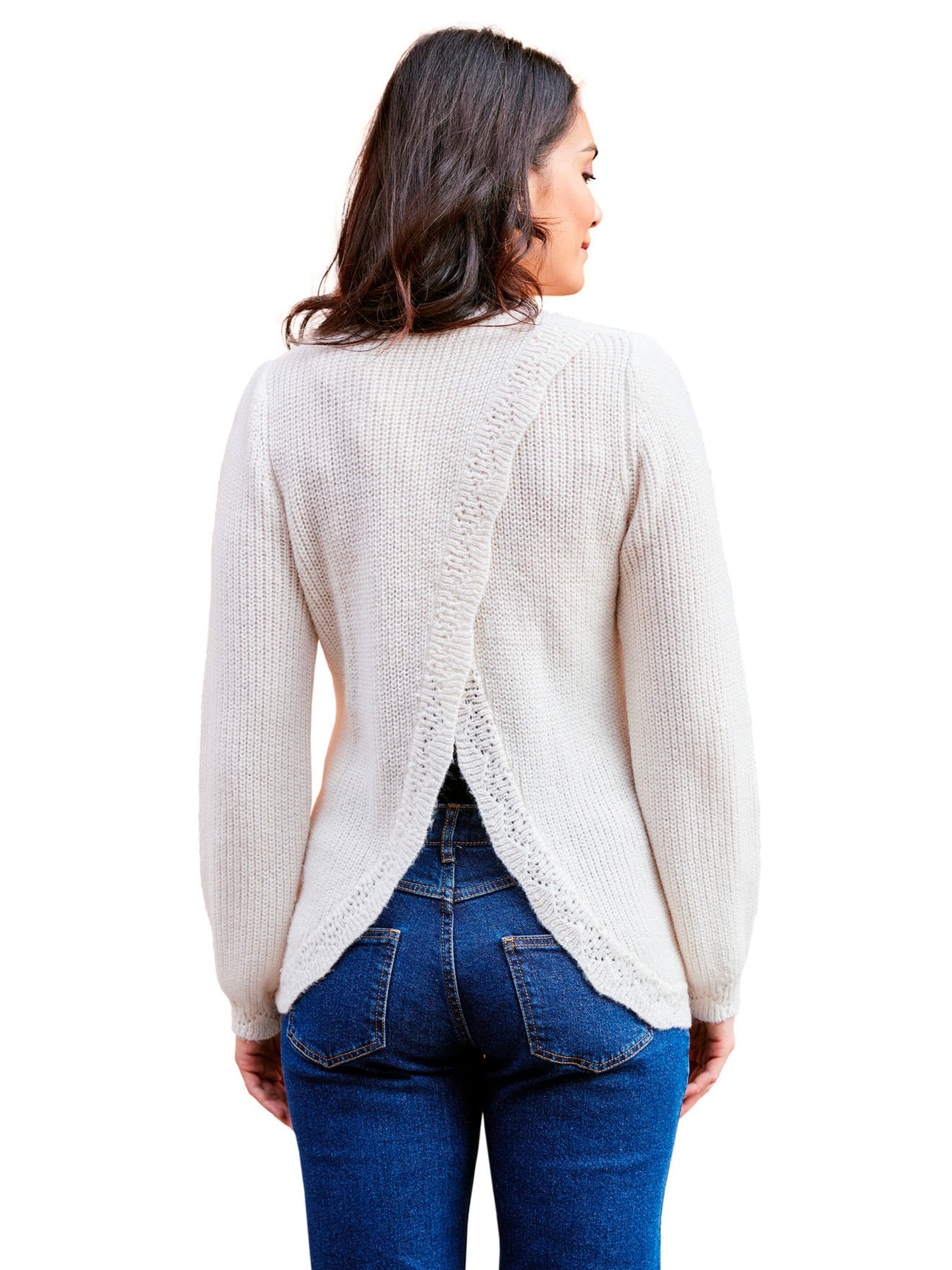 Envie de Fraise Wende-Pullover für Schwangerschaft und Stillzeit vanille