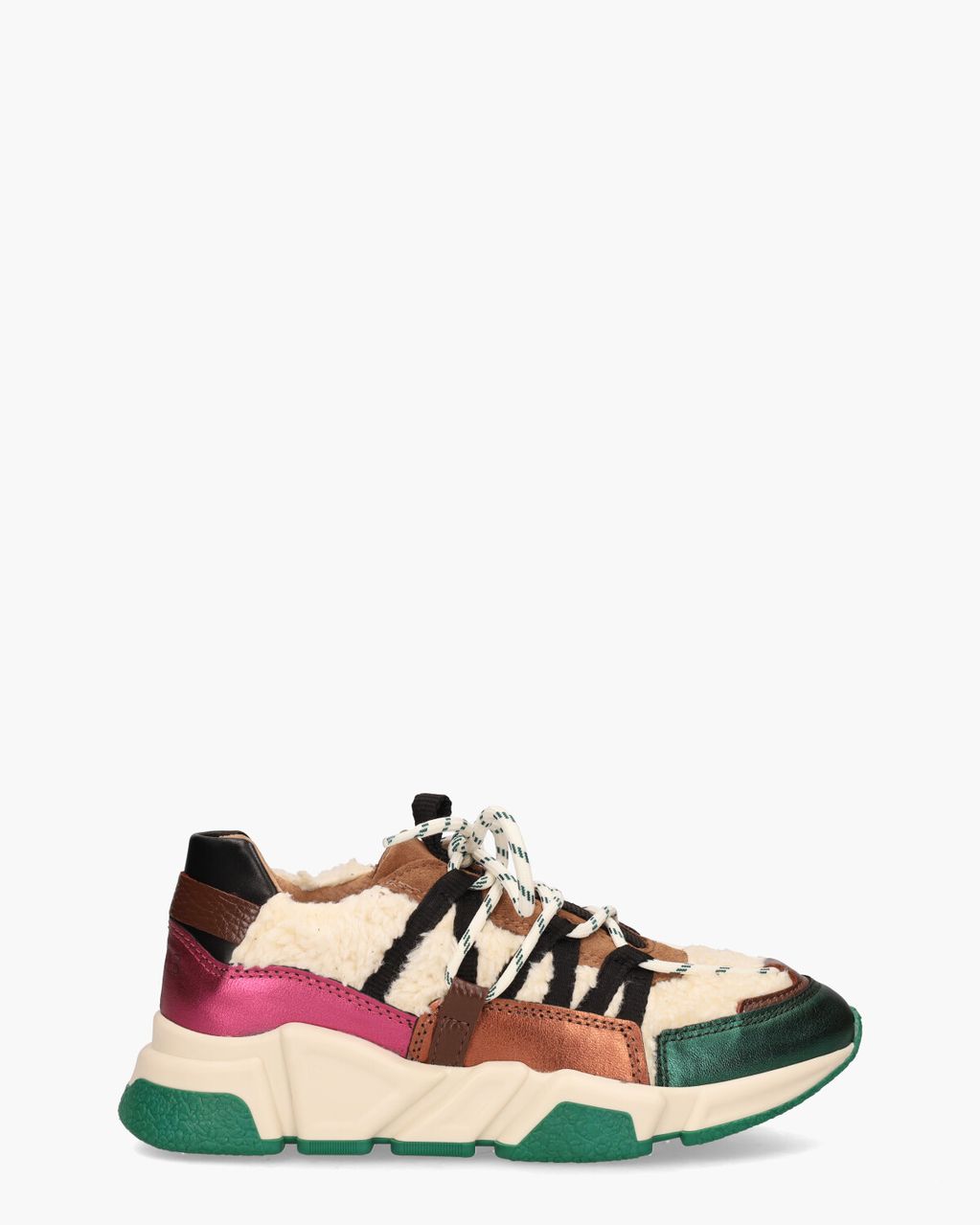 DWRS Label Los Angeles Teddy Off-White/Multicolor Damessneakers