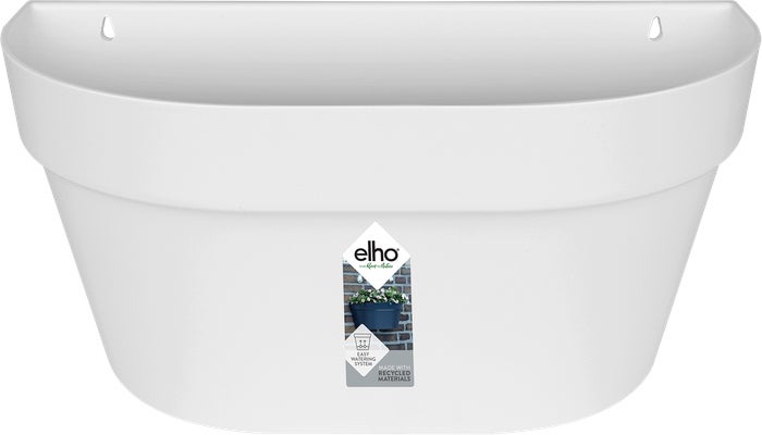 Elho muur bloempot Loft Urban wit 39,3 x 19,8 x 18,8 cm