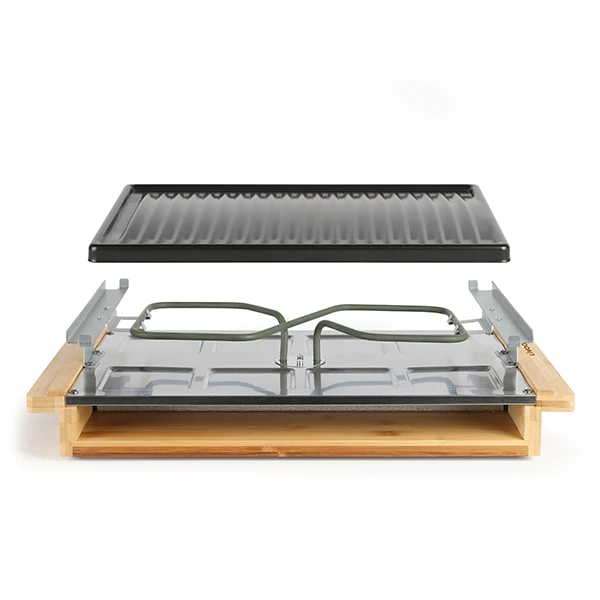 Appareil à raclette 8 personnes poêlons doubles 1200 W DOC257 Livoo