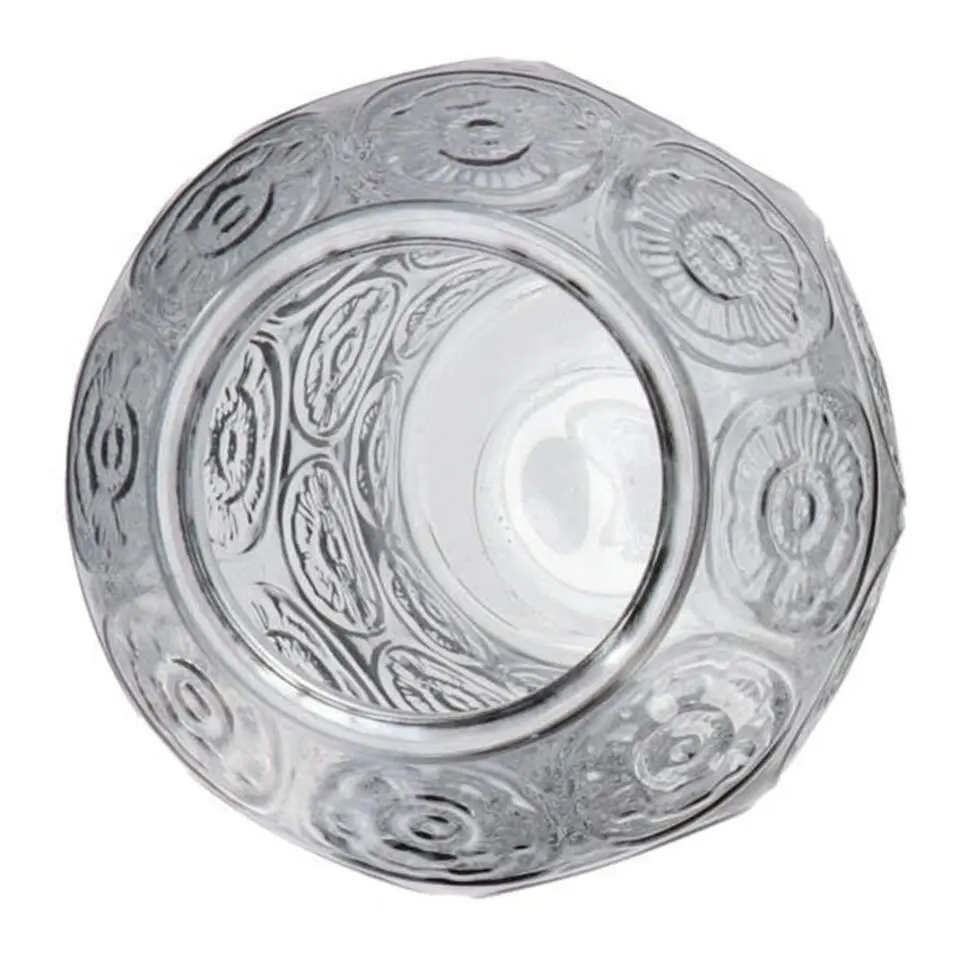 DK Design boeket vaas Circle - glas - lichtgrijs - 15 x 25 cm