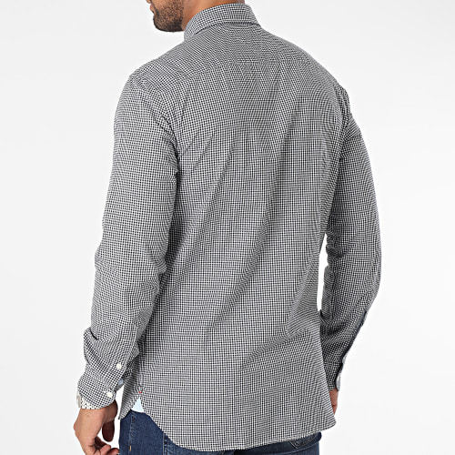 Chemise Manches Longues A Carreaux Soft Flex Gingham 2837 Bleu Marine
