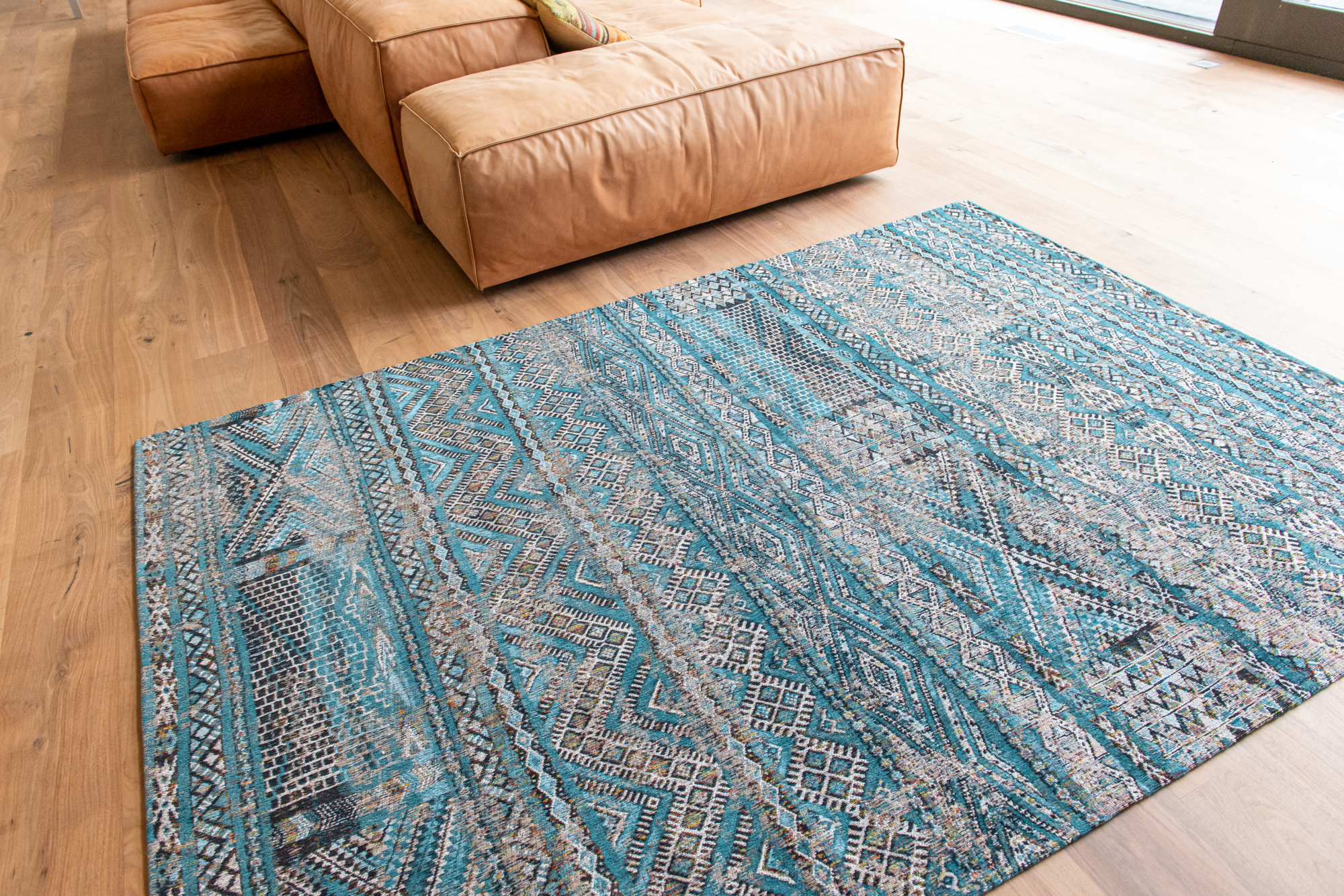 Ecorugs vloerkleed Kilim blauw 200x280 cm