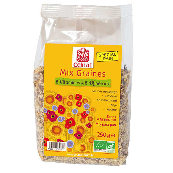 Mix graines bio - 5 vitamines & 5 minéraux