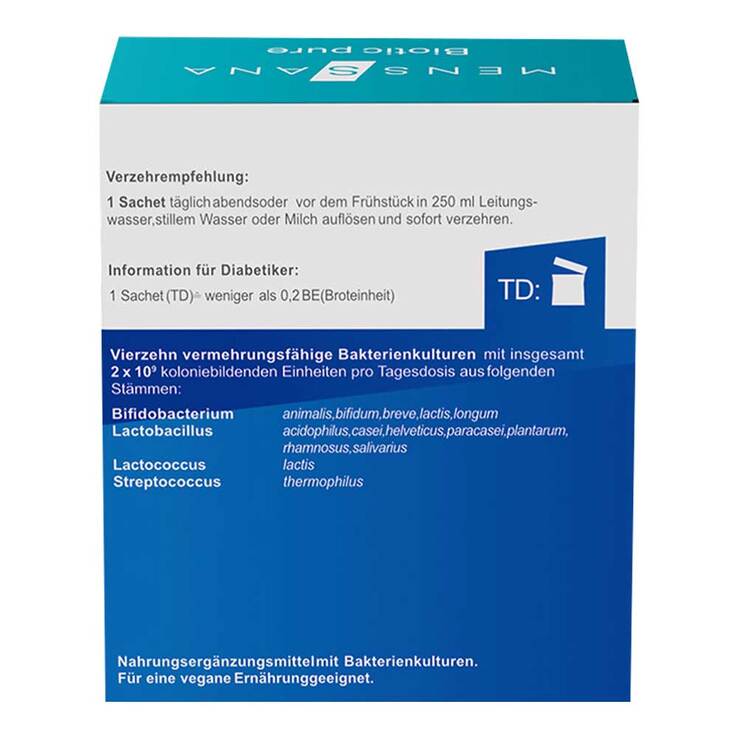 Biotic pure Menssana Pulver, 10 St
