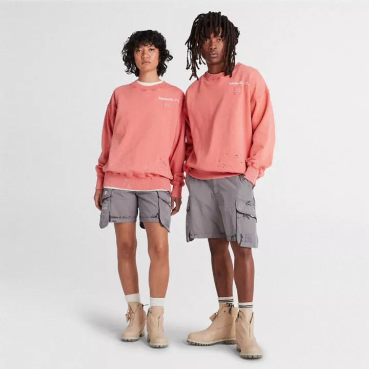 Sweat à col ras du cou Future73 Timberland x A-COLD-WALL* unisexe en orange