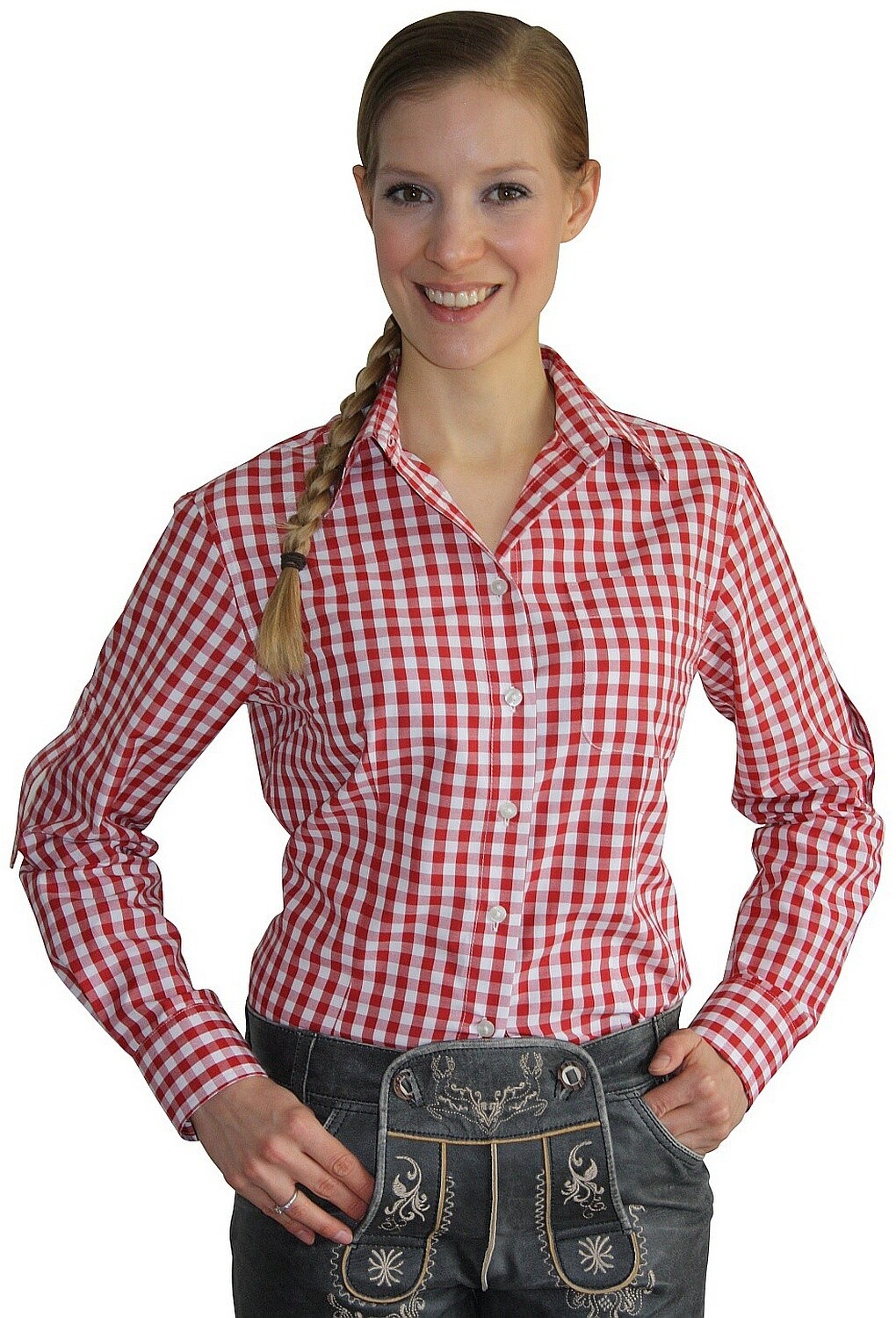 Damen Trachtenhemd kariert