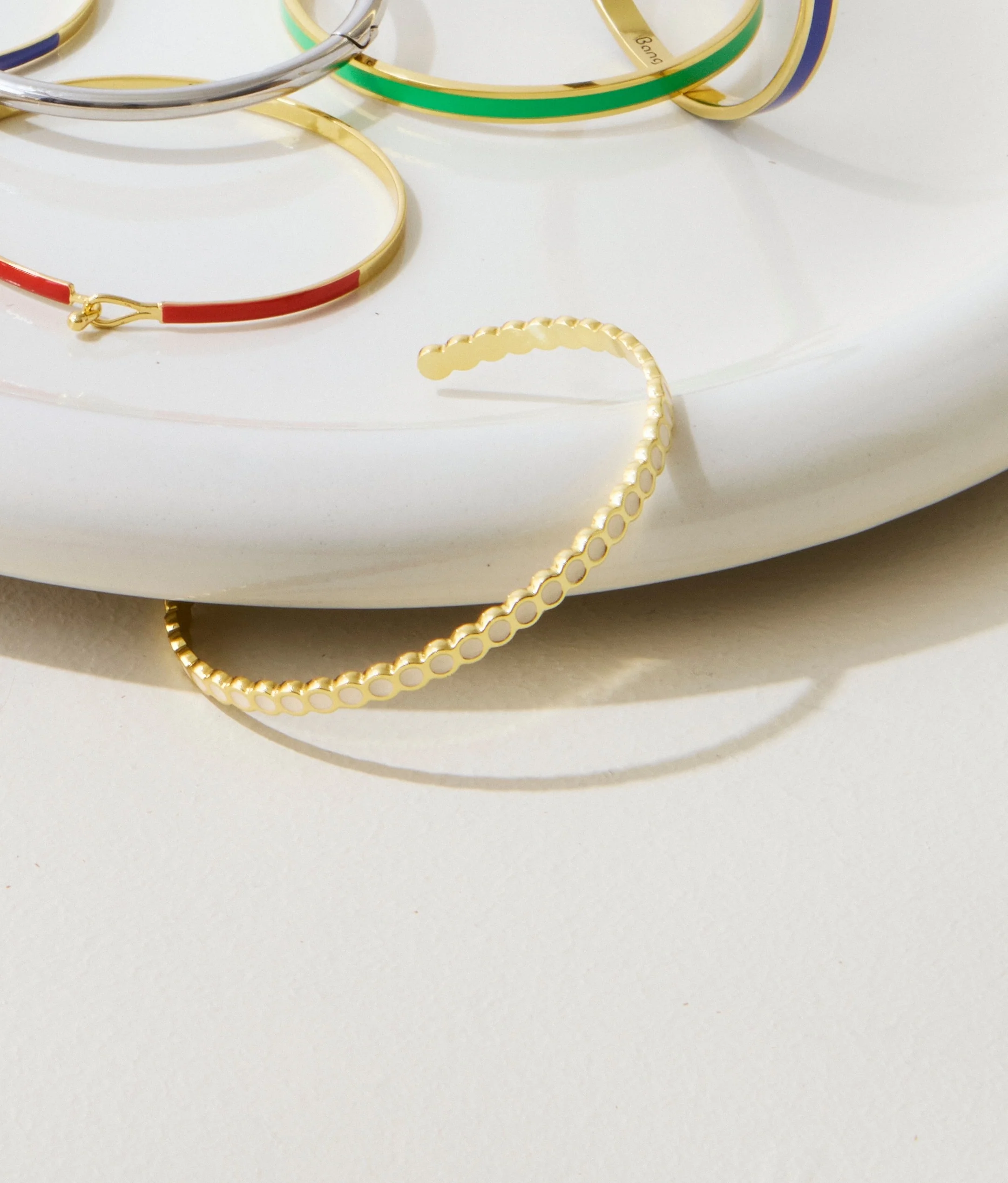 Bangle Up  Lumi Armbånd - Sand white